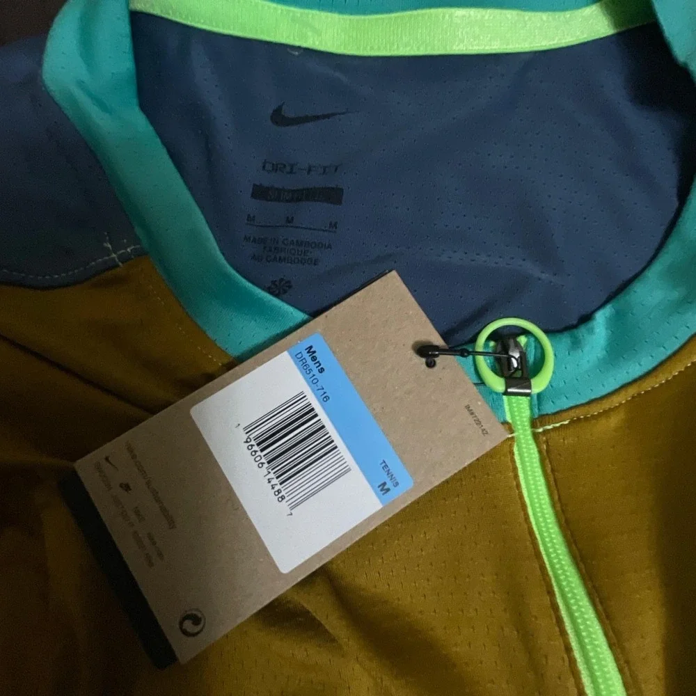 Nike Court‎ Advantage Dri-FIT Tennis Polo Men's Size Medium DR6510 716 Slim Fit